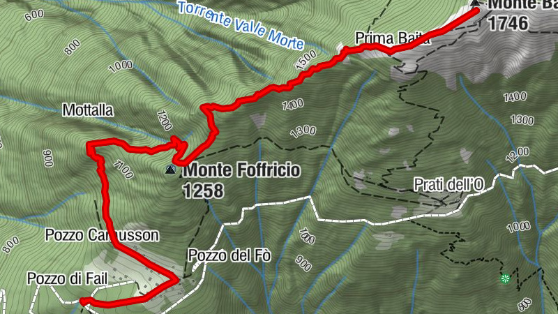 Der super panoramische Bassetta, ein Berg ohne Gipfel