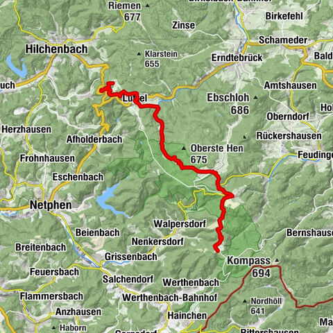 Rothaarsteig von der Ginsberger Heide zur Lahnquelle