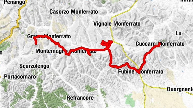 Strada dei Fiumi del Vino - TAPPA 1/4
