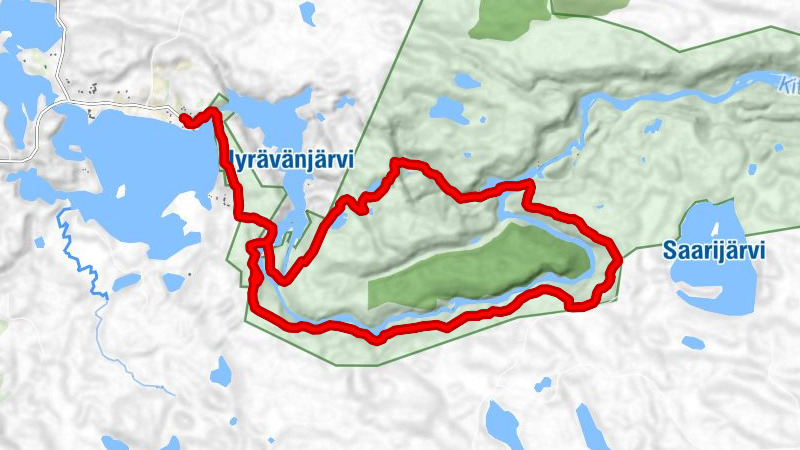 Pieni Karhunkierros Schneeschuhwanderung 12 km, Oulanka-Nationalpark