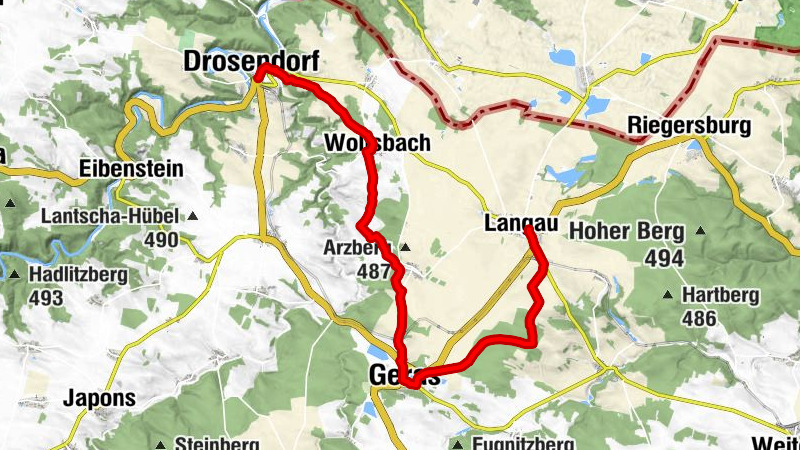Thayatalweg 630 - 10. Etappe: Drosendorf - Langau