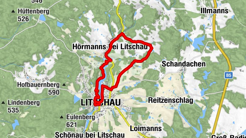 Winter- und Regenwanderweg