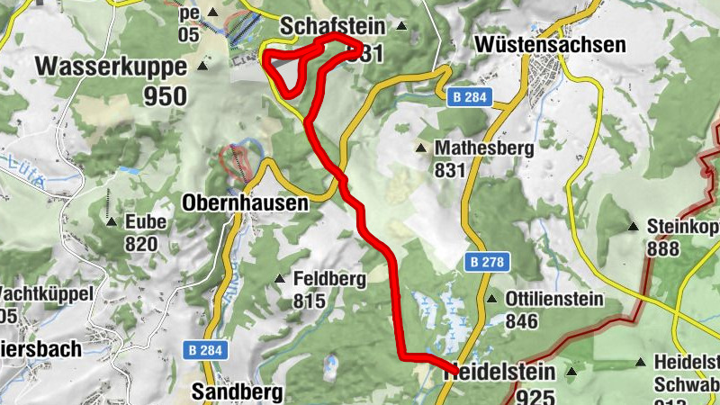 Rotes Moor - Waserkuppe
Hin-Rücktour