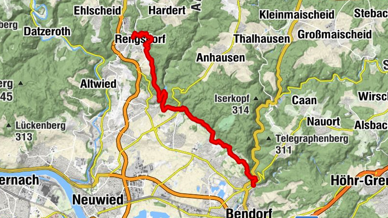 Rheinsteig 07. Etappe Rengsdorf - Sayn (Nord-Süd)