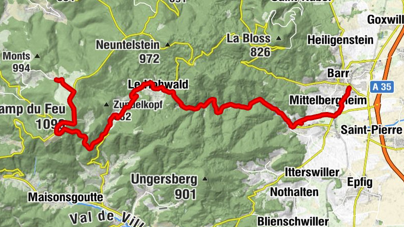 Navette des Neiges Linie 542 Barr - Le Champ du Feu