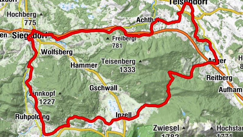 E-Bike Tour: Teisenberg- und Eiszeit-Runde