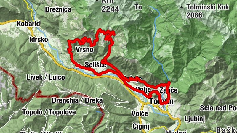 Zatolmin - Hum - Skalca - Cerkev Marijinega vnebovzetja
