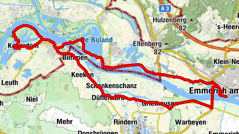 De gönne Kant... der Rhein teilt sich (Emmerich am Rhein)