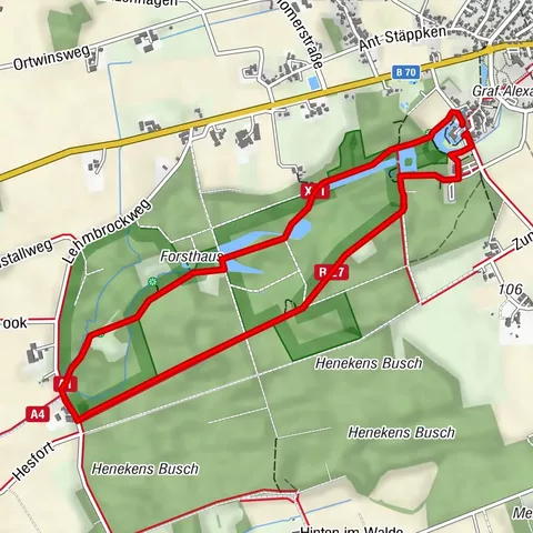 Wanderung  durch den Tiergarten Schloss Raesfeld