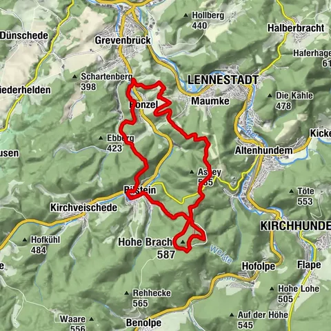 Veischeder Sonnenpfad - Nordschleife