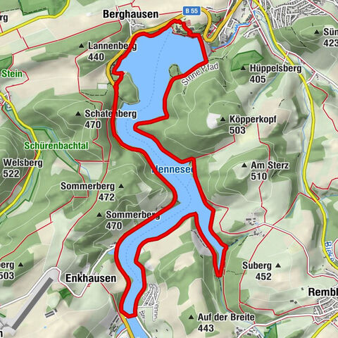 Kleine Runde um den Hennesee