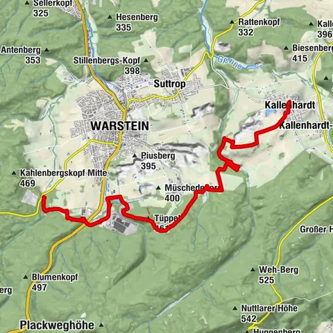 Sauerland-Waldroute - Etappe 9 Nordroute: Bilsteintal - Kallenhardt