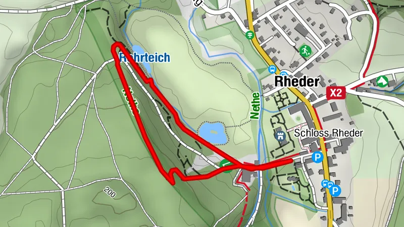 Erlesene Natur: Waldpfad am Weidenpalais