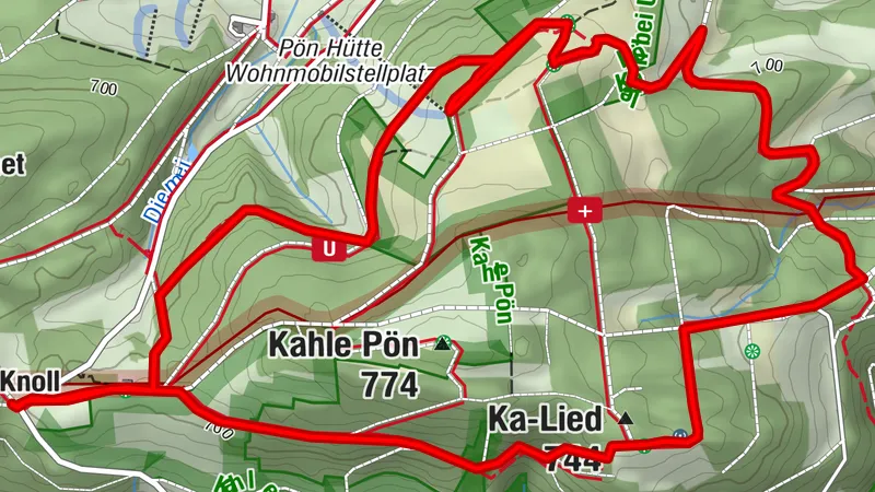 Blick-ins-Land Kahle Pön (Rothaarsteig-Spur und Qualitätstour)