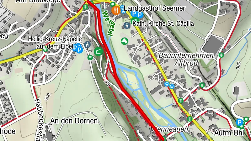 Zugangsweg Sauerland-Höhenflug: Vom Wanderparkplatz Wenneaue in Wenholthausen zum Sauerland-Höhenflug