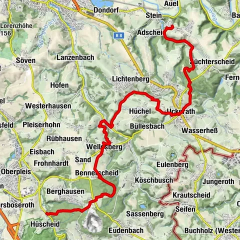 Bergischer Weg - Etappe 13: Stadt Blankenberg - Königswinter-Oberpleis
