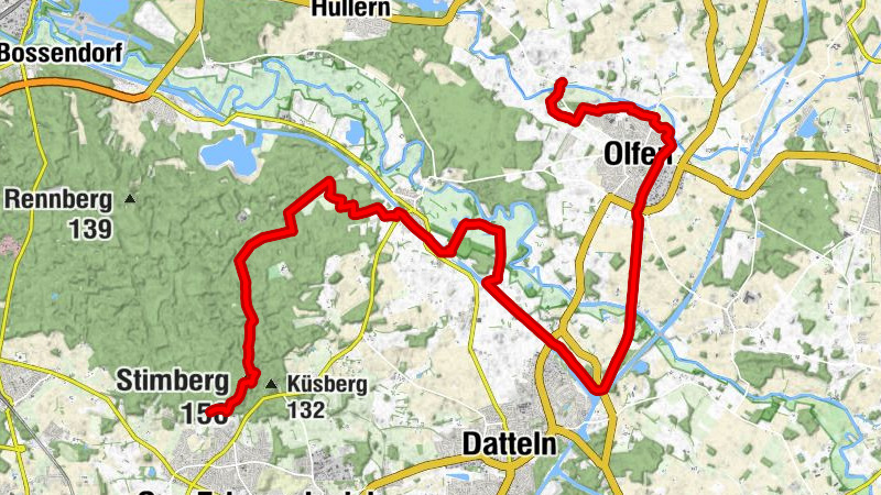 Hohe Mark Steig, Etappe 6 - Historische Architektur in malerischer Landschaft