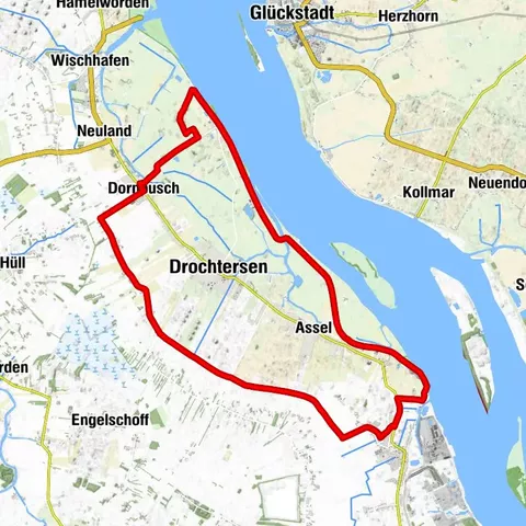 Elbinselroute: Altes Land am Elbstrom Radtour