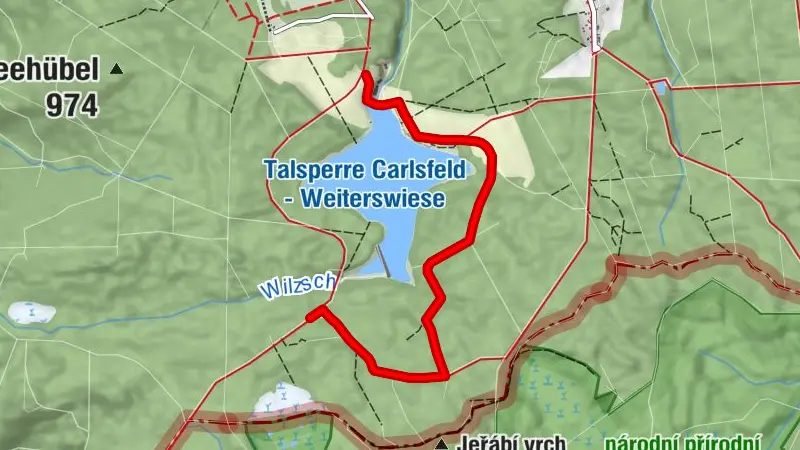 Umleitung Talsperre Carlsfeld