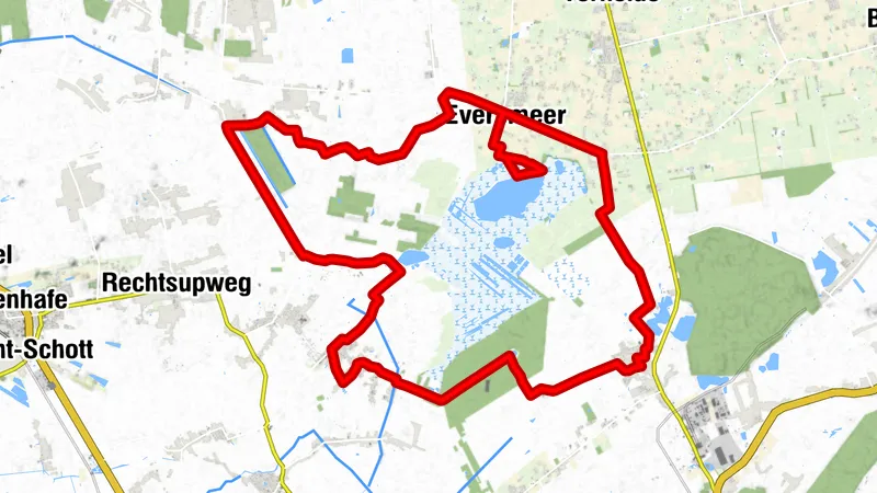 Ewiges Meer Route - 32 Kilometer rund ums Moor