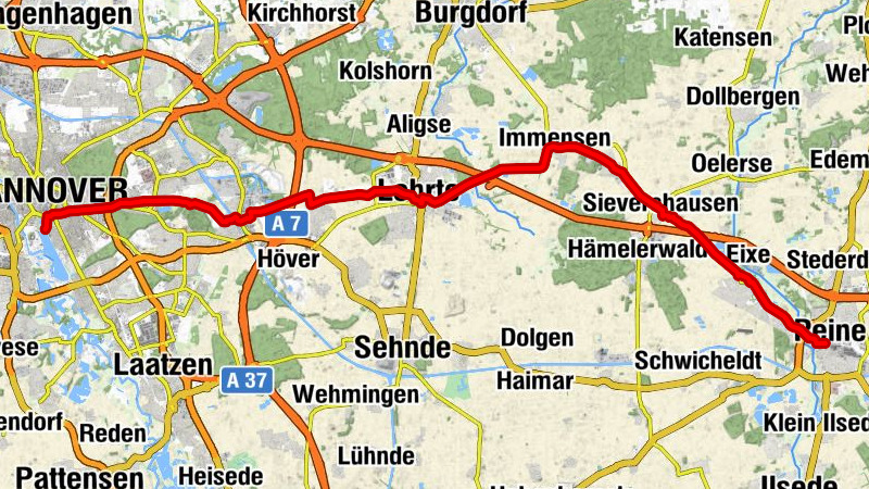 Kulturroute Etappe: 9c Ergänzungsroute Peine - Hannover