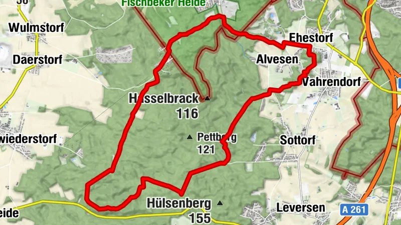 Wanderweg: Heideschleife Schwarze Berge