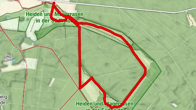 Wanderweg: Heideschleife Misselhorner Heide