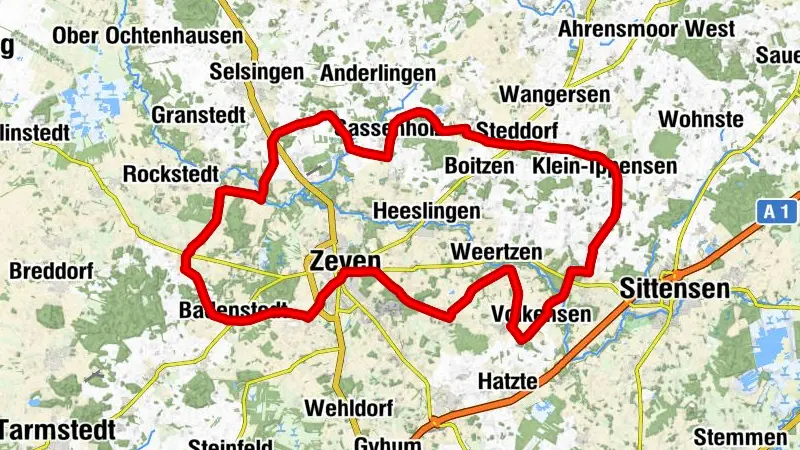  Ostschleifchen - Rennradtour bei Zeven