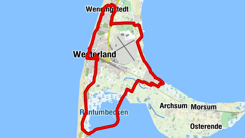 Rundtour der Sylter Mitte (inkl. Rantumbecken und Keitum)