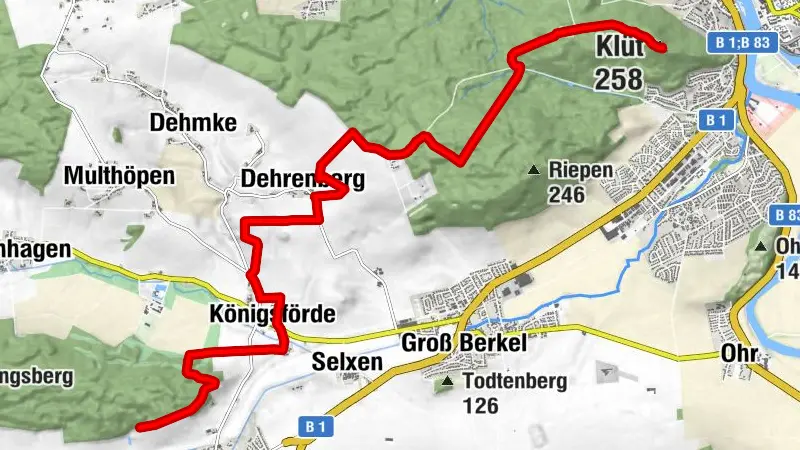 Hansaweg X9 - 6. Etappe: Aerzen - Hameln