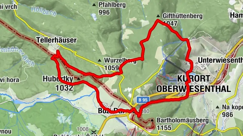 6 Stunden Grenzerfahrung zwischen Oberwiesenthal und Boží Dar