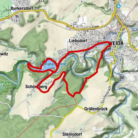 Von der Osterburg zur Aumatalsperre