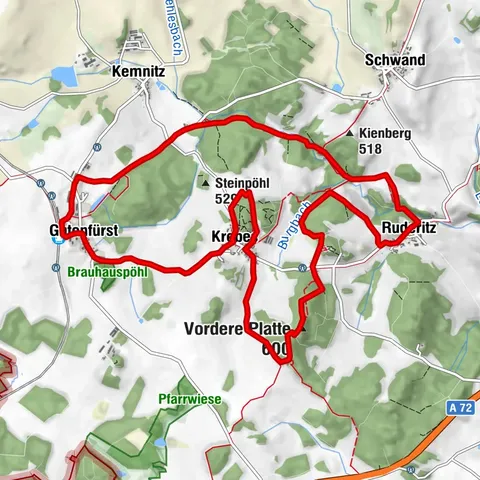 TagesTour Kammweg 32 Burgsteinlehrpfad 13km