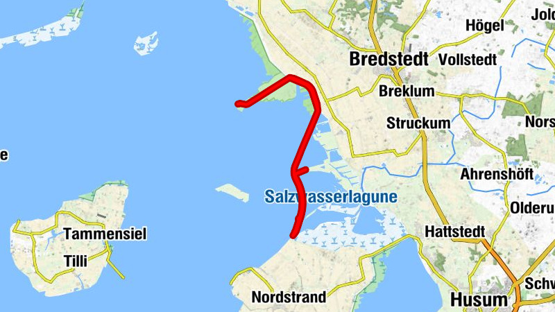 Mit dem Rad auf die Hallig