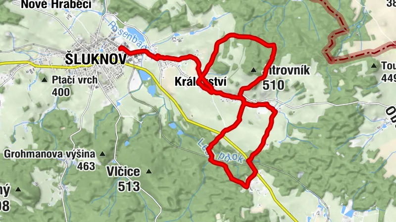 Von Sluknov nach Valdek