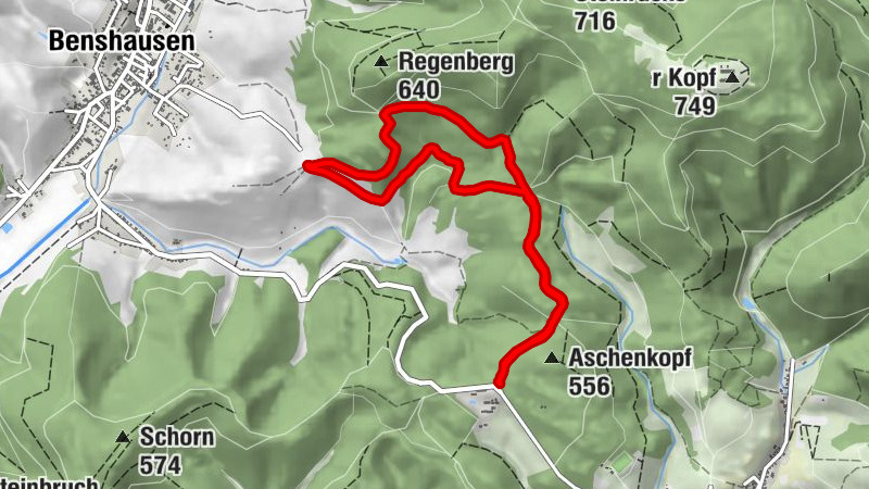 vom Aschenhof zum Albrechtser Berg