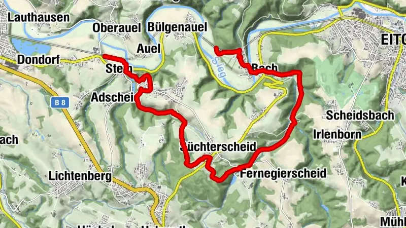Natursteig Sieg | Etappe 03 | Stadt Blankenberg–Merten