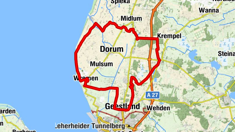 De Wusten - Radrundweg entlang der einstigen Warftensiedlungen