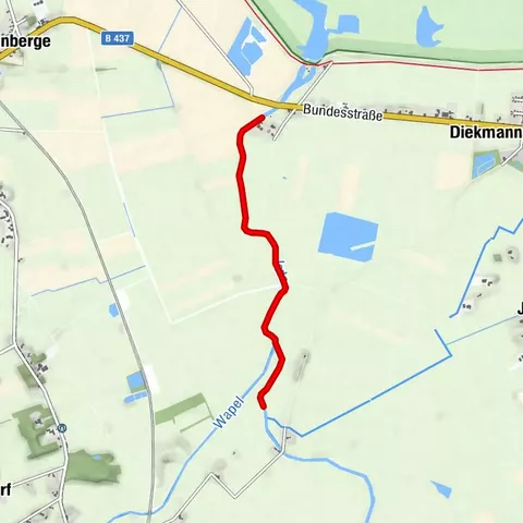 Kanutour auf der Jade: Wapelersiel - Rastplatz und zurück