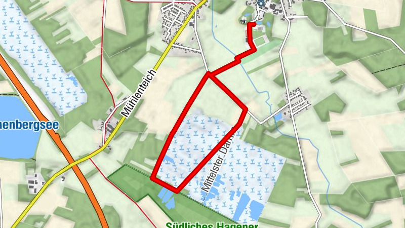 Wanderweg durch das Hagener Königsmoor