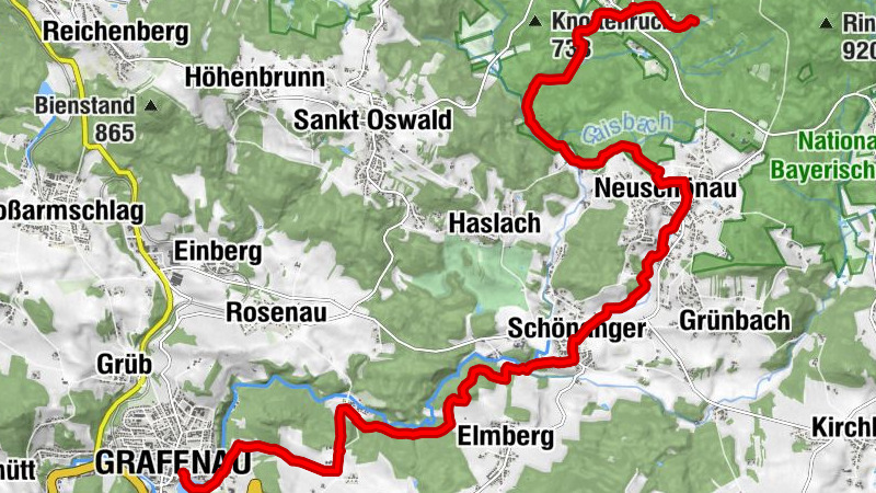 Bärenpfad (Grafenau - Bärengehege im Tier-Freigelände)