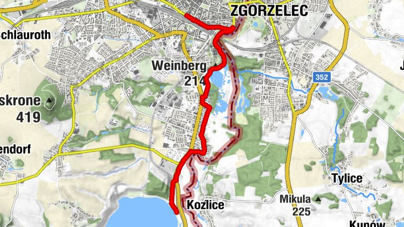By bike to Berzdorf Lake (Berzdorfer See), Görlitz