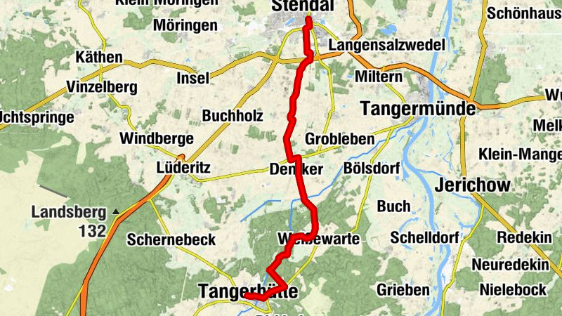 Altmarkrundkurs: Von der Hansestadt Stendal nach Tangerhütte