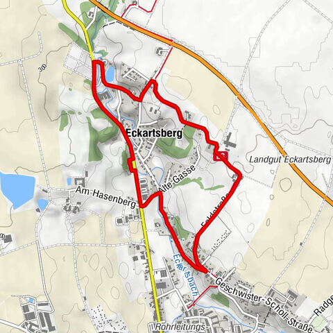 Entlang der Umgebindehausstraße: Dorfrunde Eckartsberg