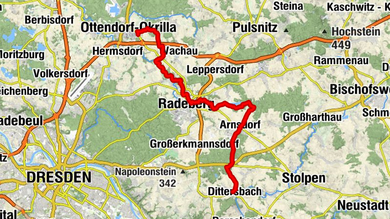 Lausitzer Schlange - Teilstück Westlausitz