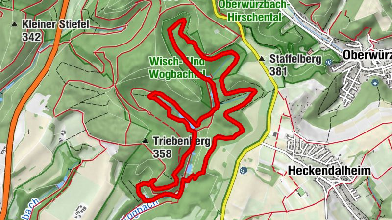 Ensheimer Brunnenweg am 14. April 2022