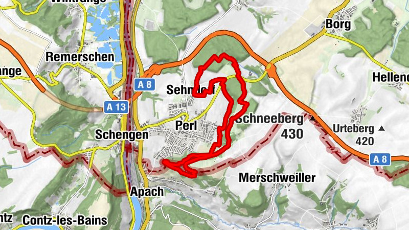 Traumschleife Panoramaweg Perl