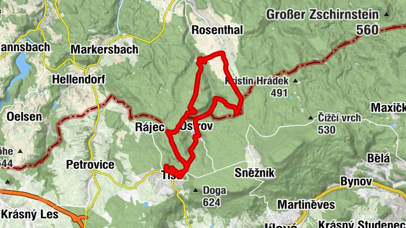 Rosenthal: Cross-border tour to the Tyssa Walls (TISKÉ STĚNY)