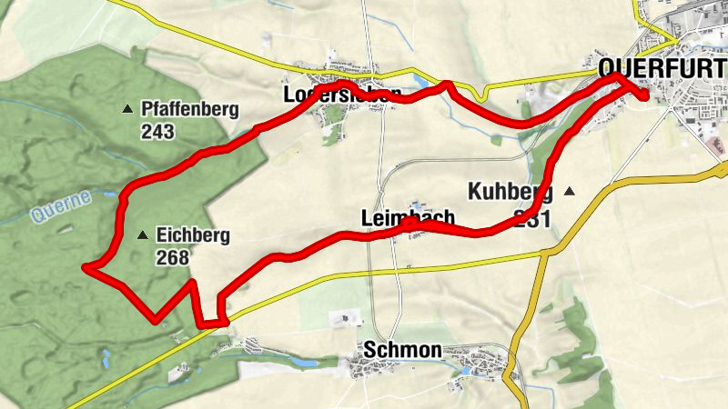 Tagestour von Querfurt zum Herrmannseck