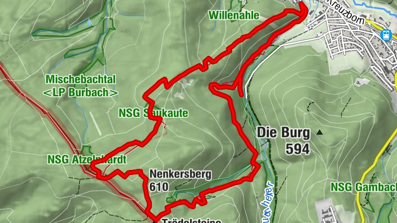 ROTHAARSTEIG TRAIL “Trödelsteinpfad” (“Trödelstein path”)